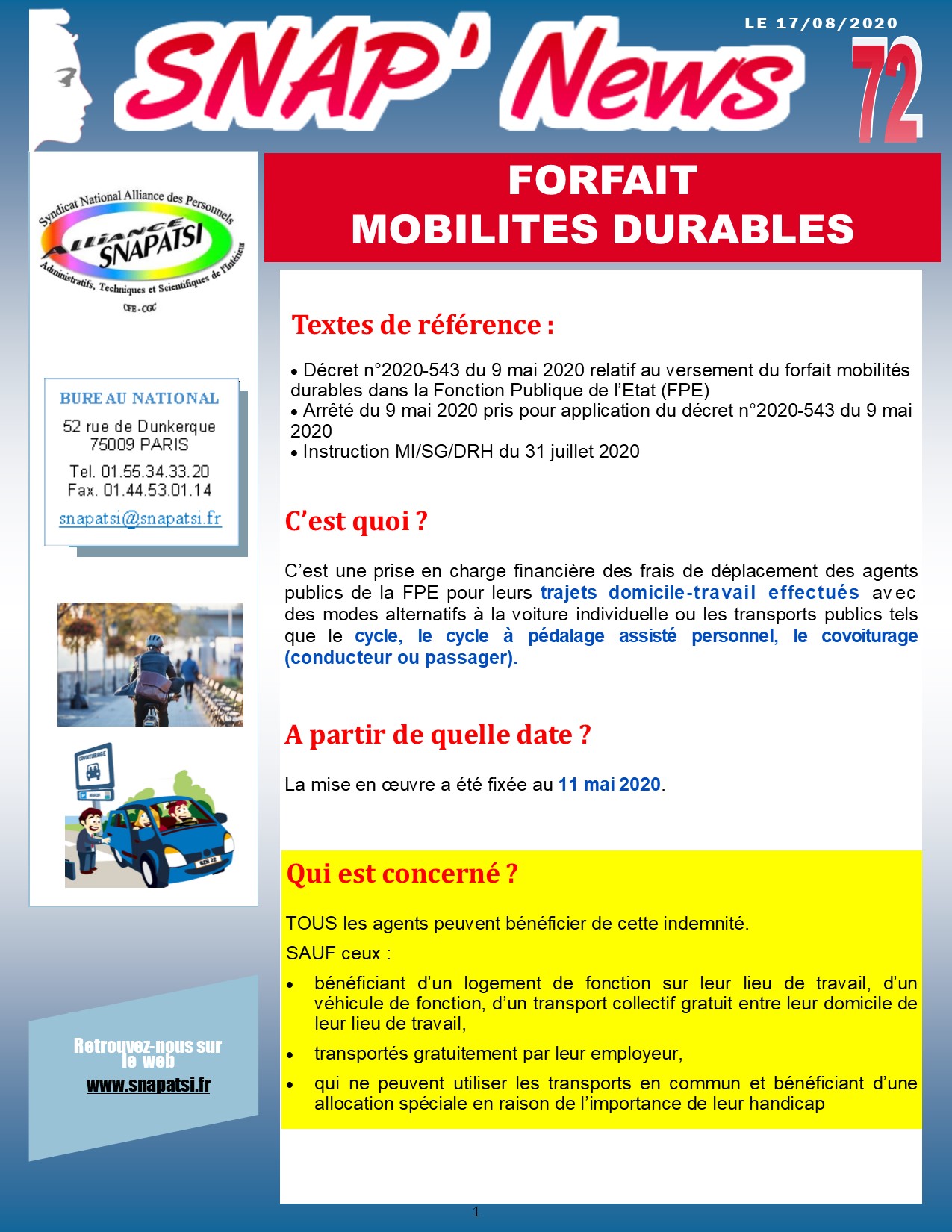 SNAP Mobilité