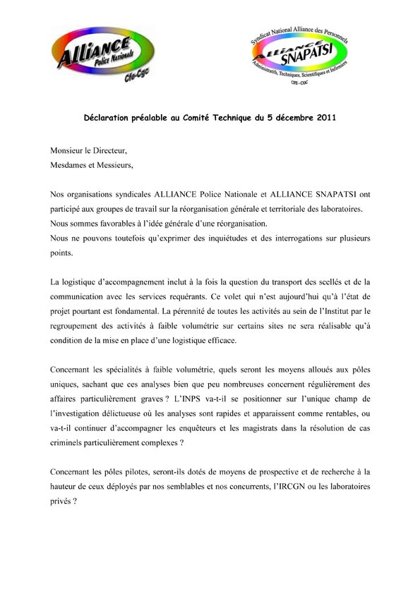 Déclaration préalable (page 1)