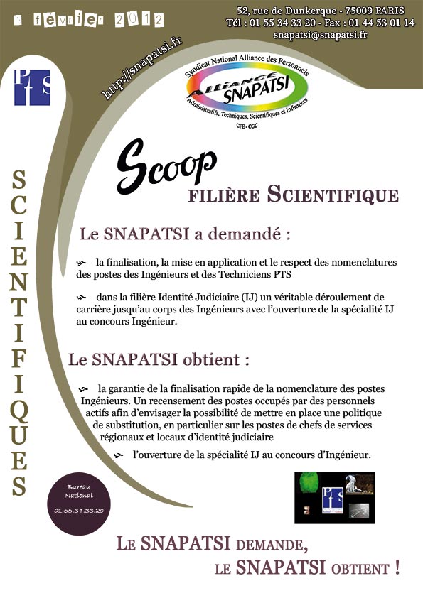 Tract Scoop Scientifiques