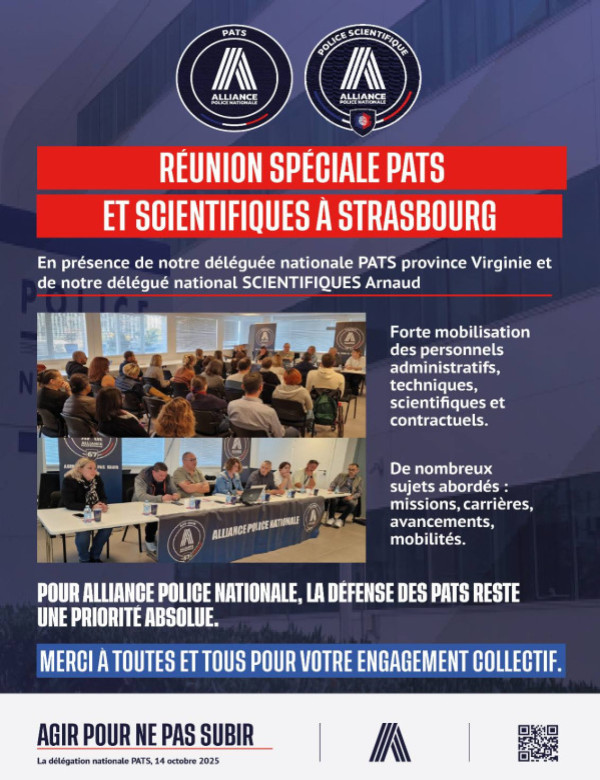 REUNION PATS SCIENTIFIQUES A STRASBOURG