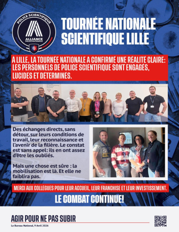 TOURNEE NATIONALE SCIENTIFIQUES LILLE
