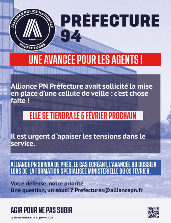 PREFECTURE 94 : UNE AVANCEE POUR LES AGENTS
