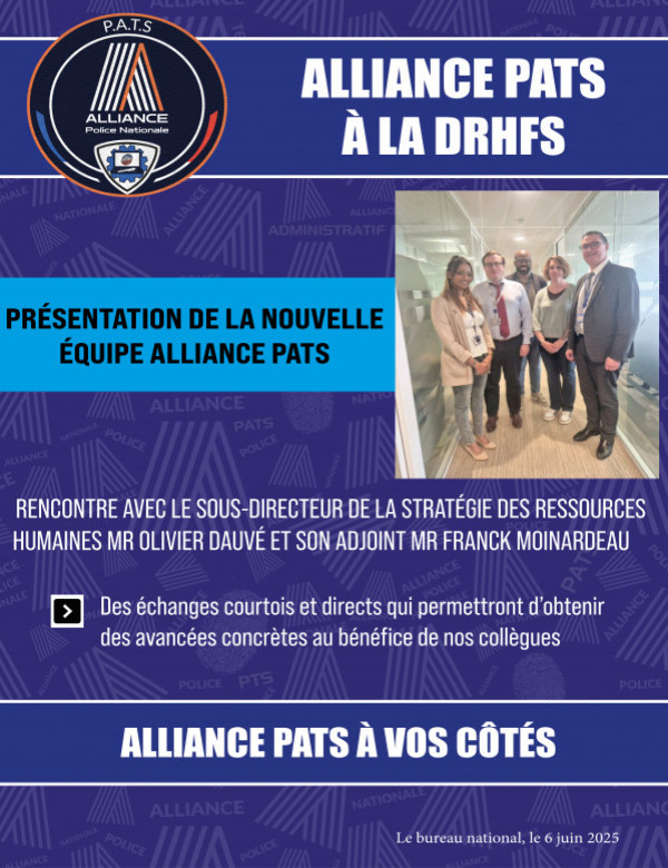 ALLIANCE PATS À LA DRHFS