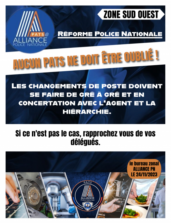 REFORME POLICE NATIONAL 